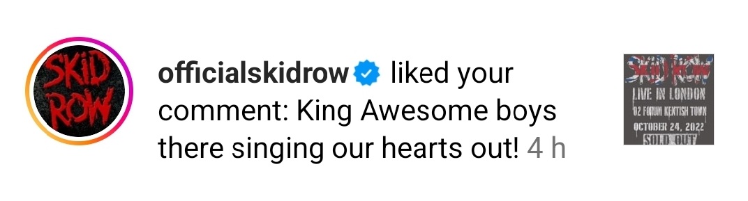 Skid Row likes King Awesome